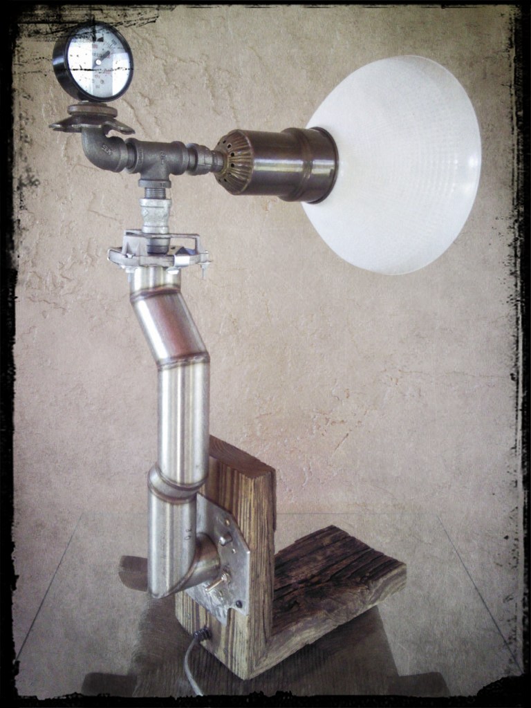Recycled Stainless Steel DIY Pipe Lamp 3 - Desk Lamps - iD Lights